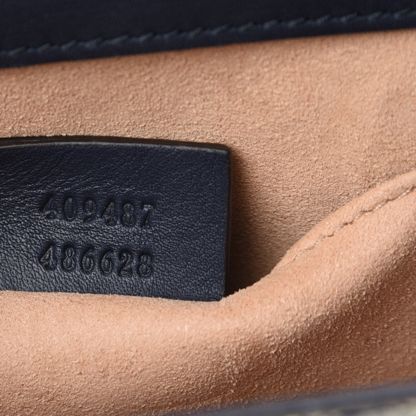 GG Supreme Monogram Moon Calfskin Small Padlock Shoulder Bag Beige Blue Mystic White Hibiscus Red