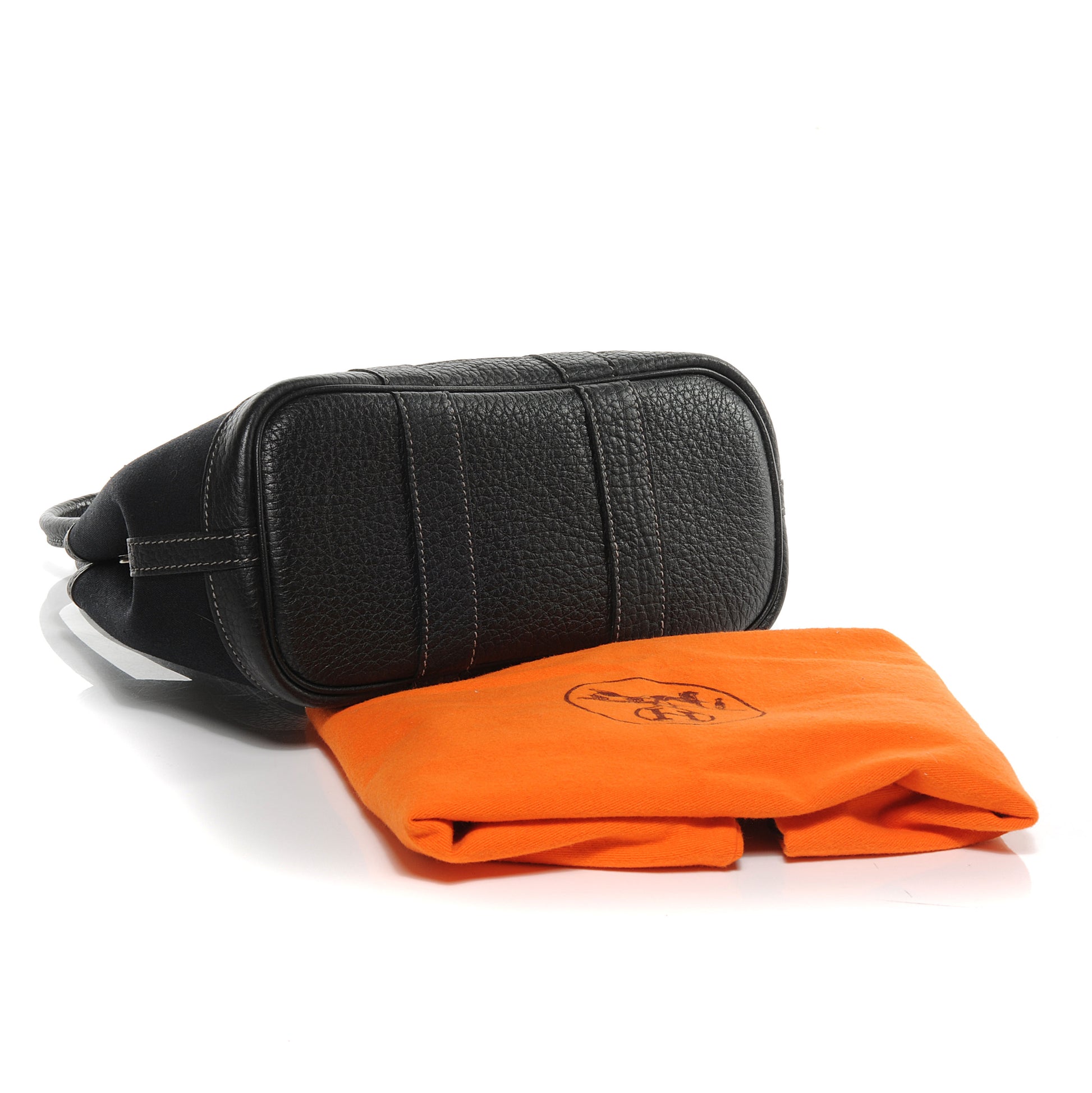 Hermes Toile Leather Garden Party TPM Black 4 of 6