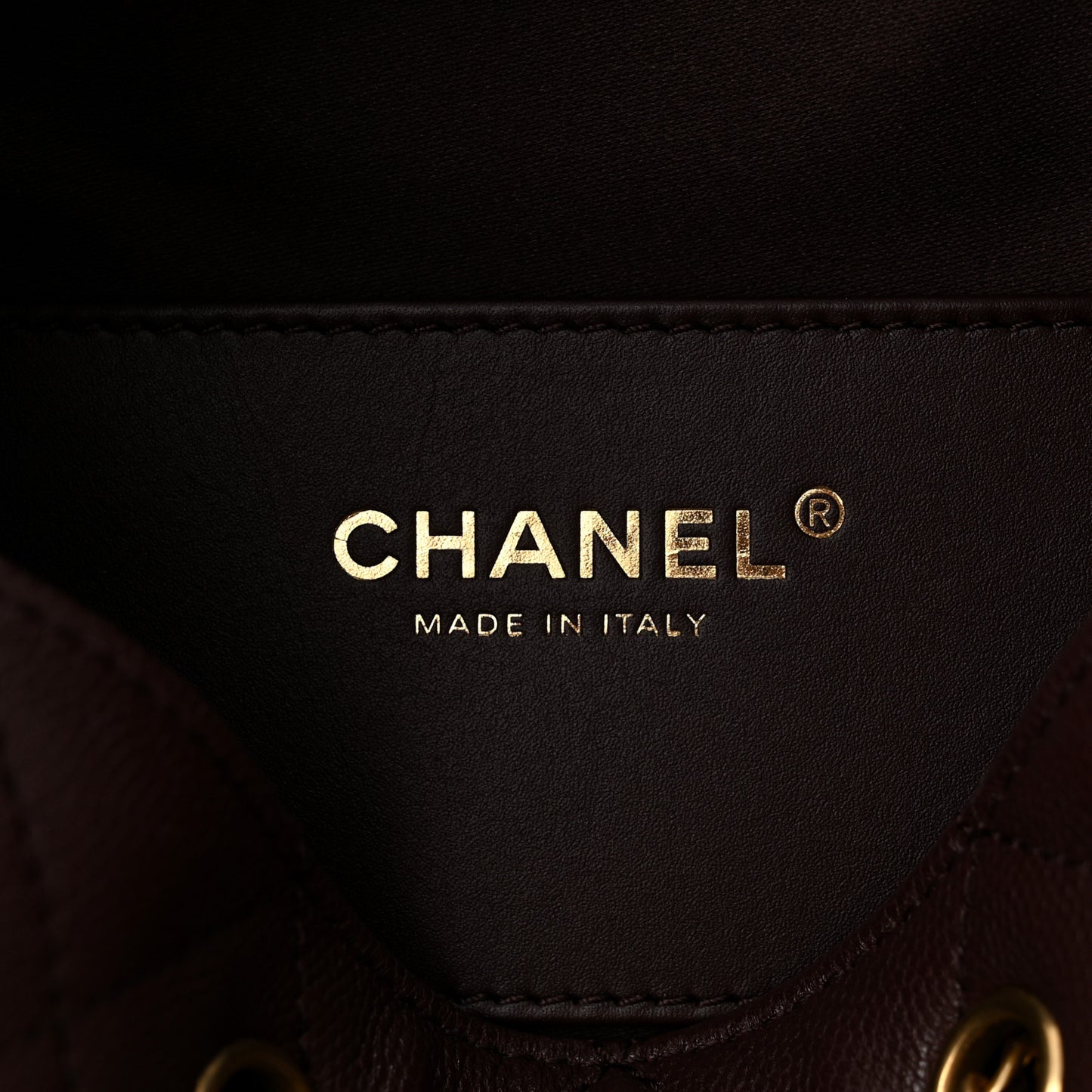 Caviar Quilted Medium Chanel 25 Handbag Dark Brown