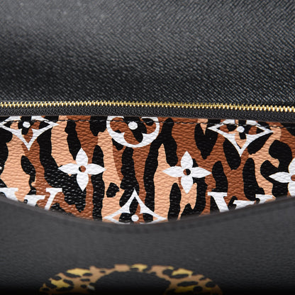 Louis Vuitton Monogram Giant Jungle Sarah Wallet Black 8 of 11