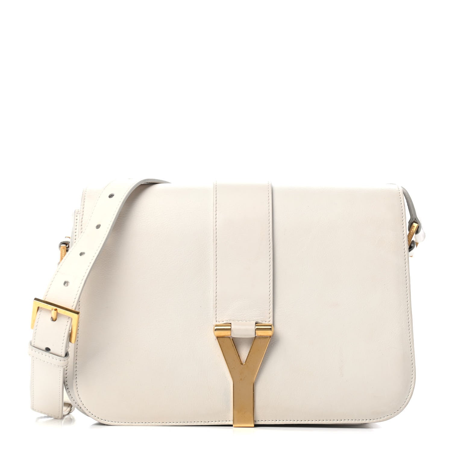 Saint Laurent Calfskin Classic Y Satchel White 1 of 5