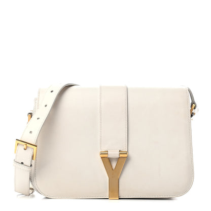 Saint Laurent Calfskin Classic Y Satchel White 1 of 5