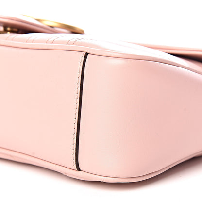 Gucci Calfskin Matelasse Small GG Marmont Shoulder Bag Perfect Pink 9 of 9