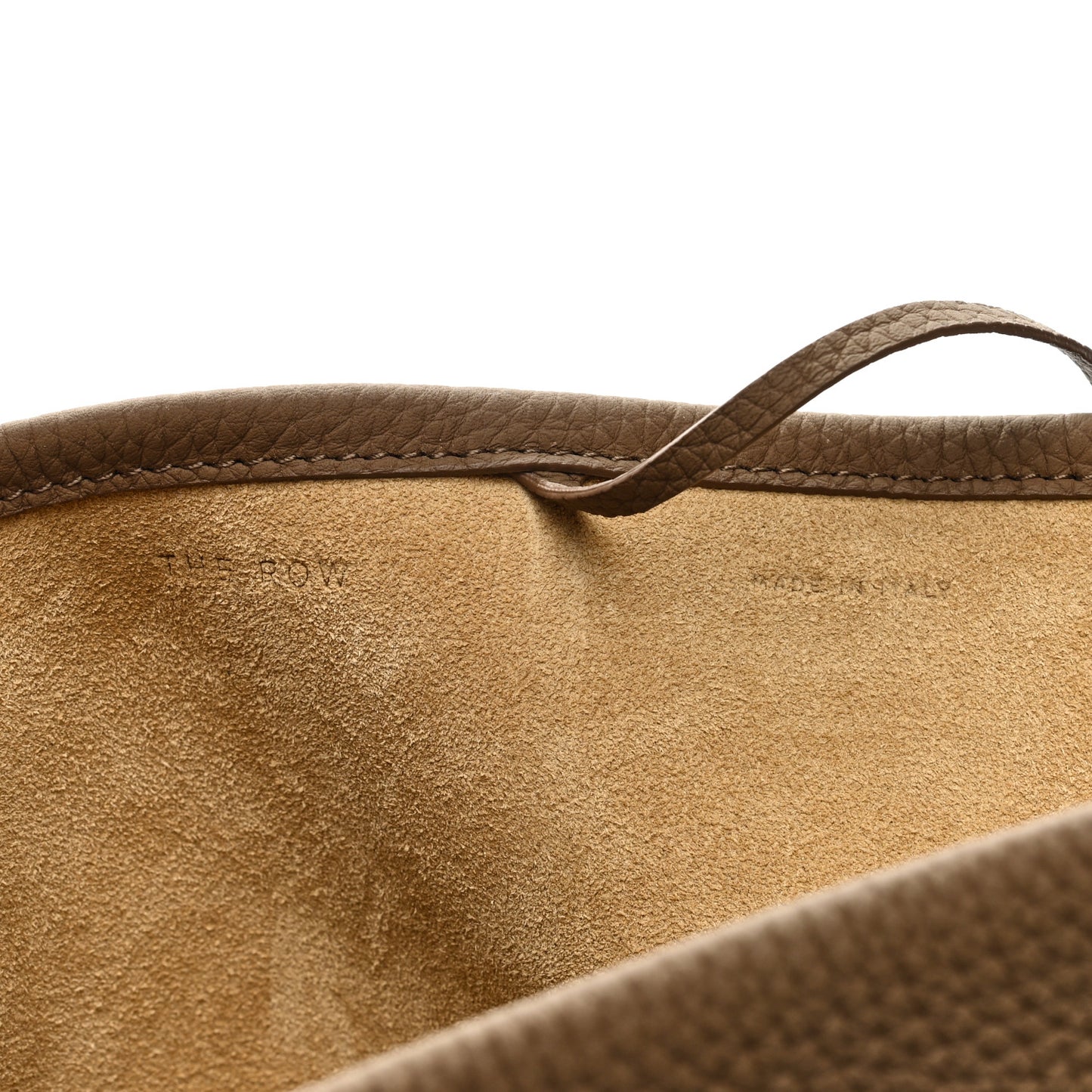 Grained Calfskin Medium N/S Park Tote Taupe