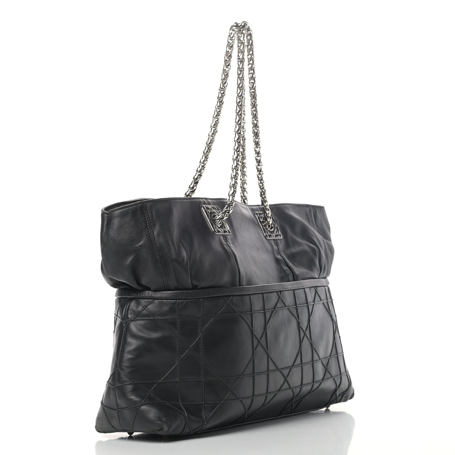 Lambskin Cannage Dior So Dior Tote Black
