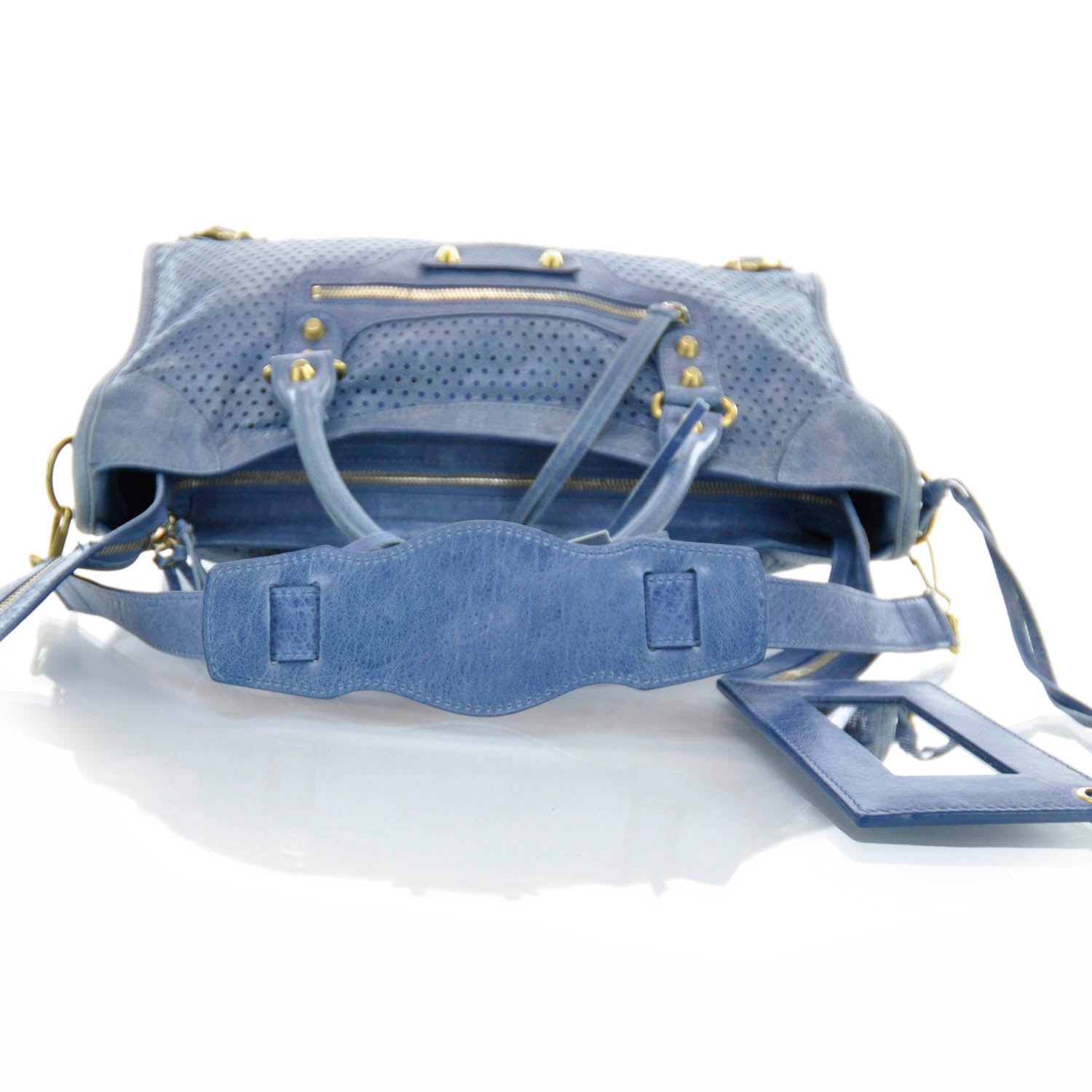 Balenciaga Agneau Perforated Dot City 6 of 9