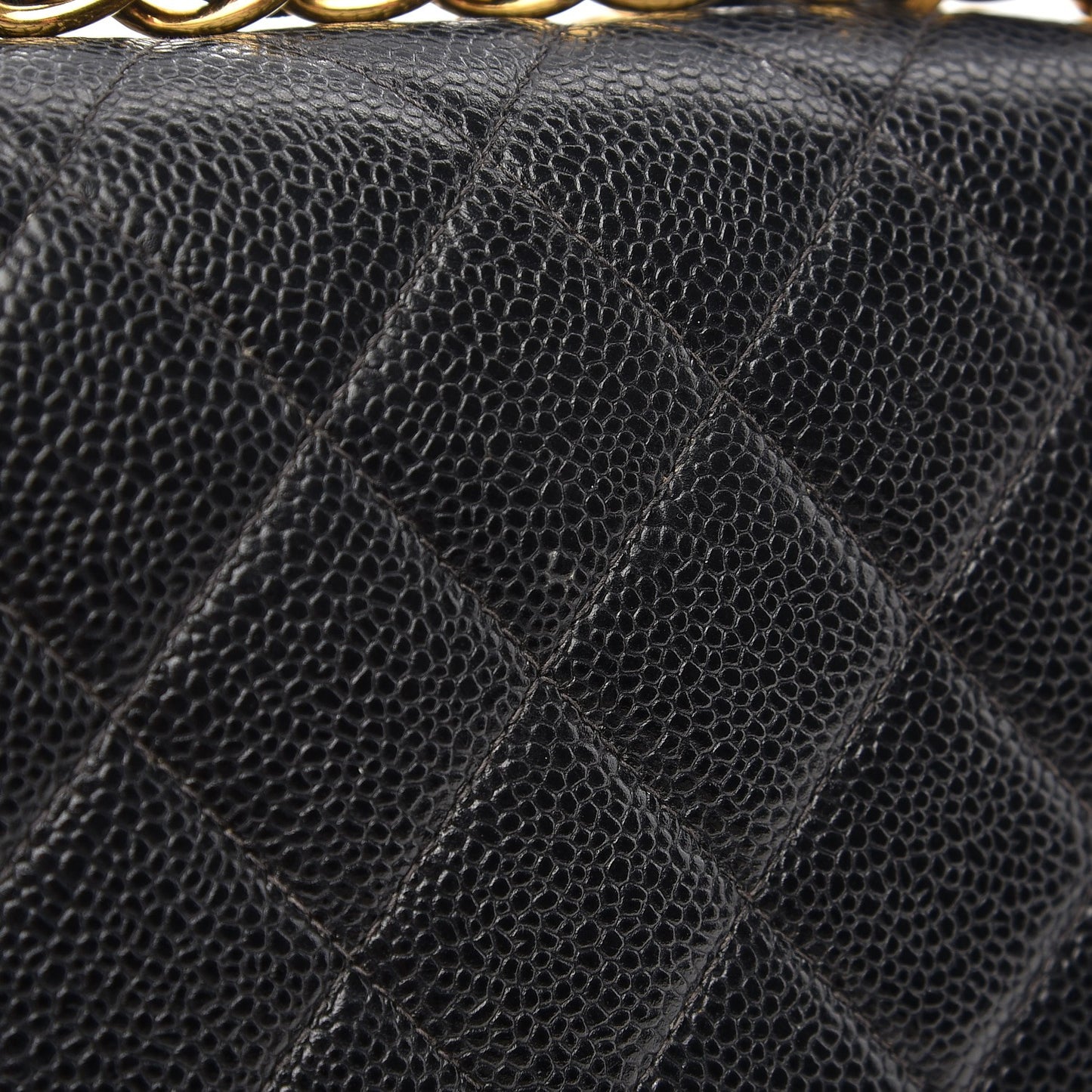 Caviar Quilted Jumbo Single Flap Black