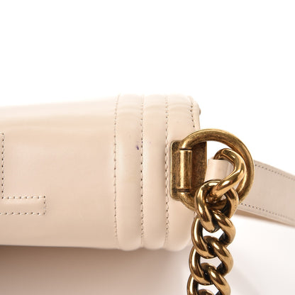 Chanel Glazed Calfskin Large Boy Flap Beige Clair 13 of 17