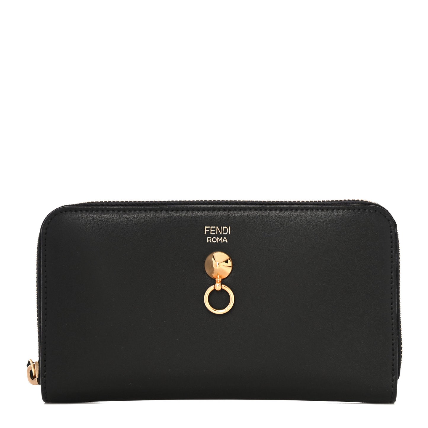 Vitello Liberty Century Lucido By The Way Zip Around Wallet Black