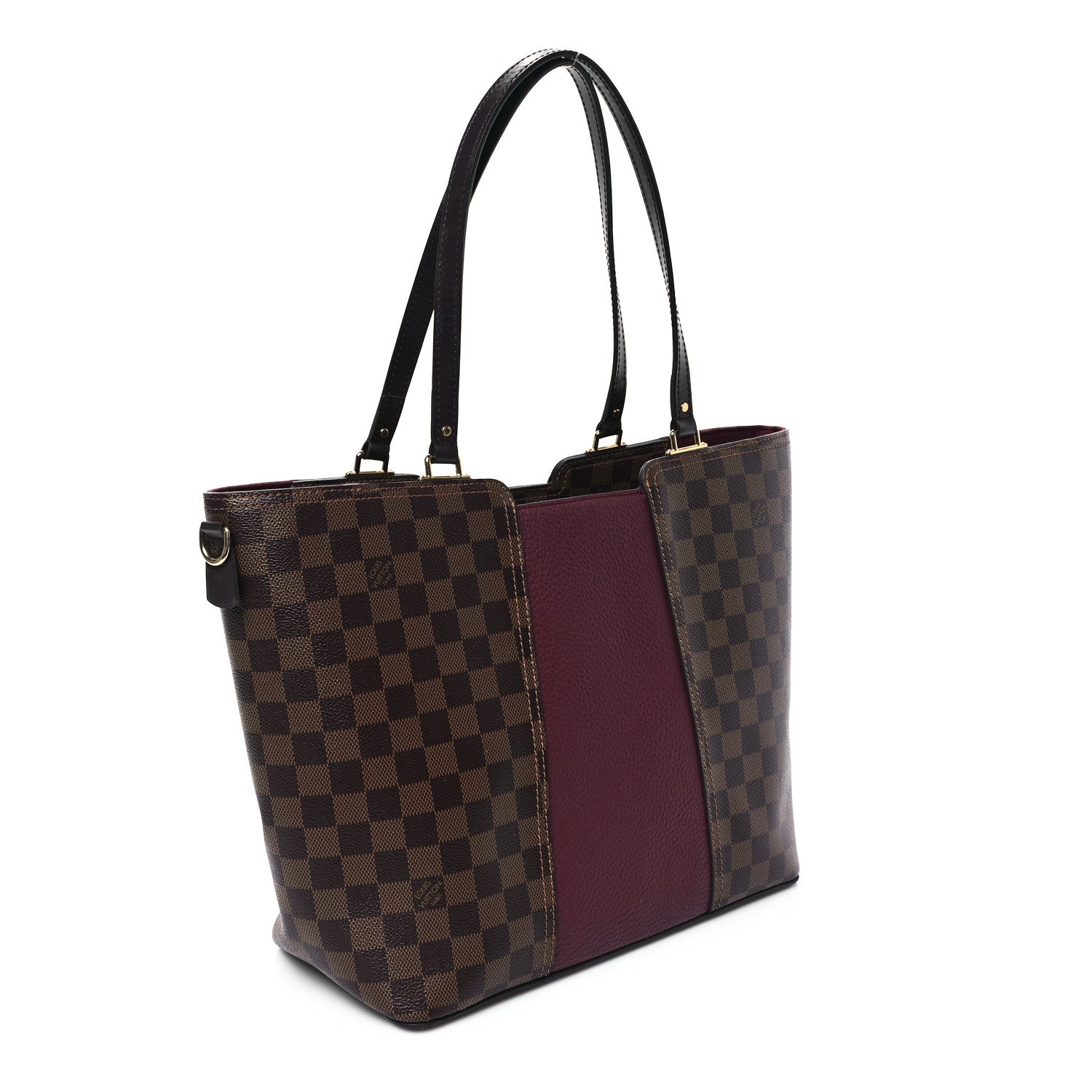 Louis Vuitton Damier Ebene Taurillon Jersey Bordeaux 3 of 12