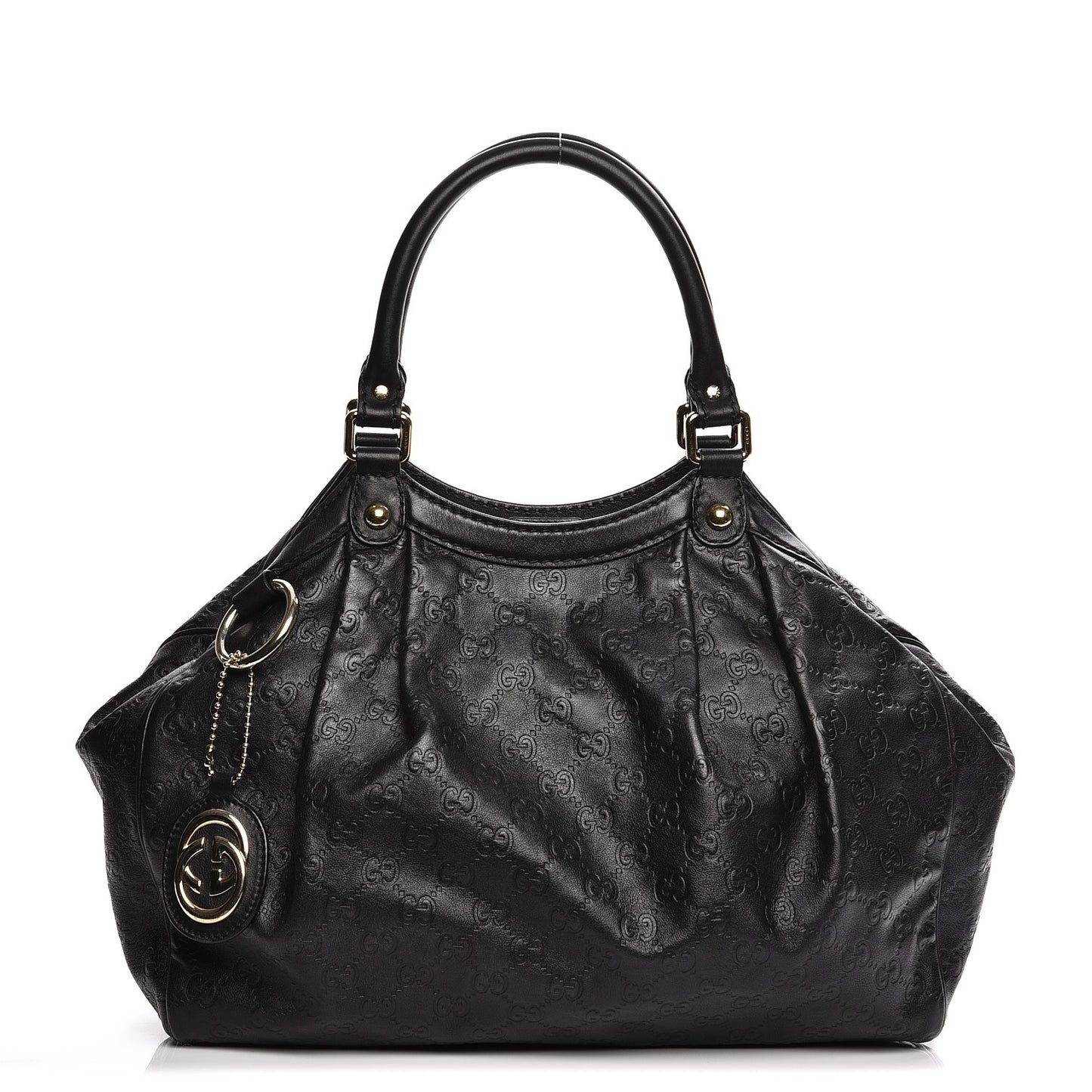 Guccissima Medium Sukey Tote Black