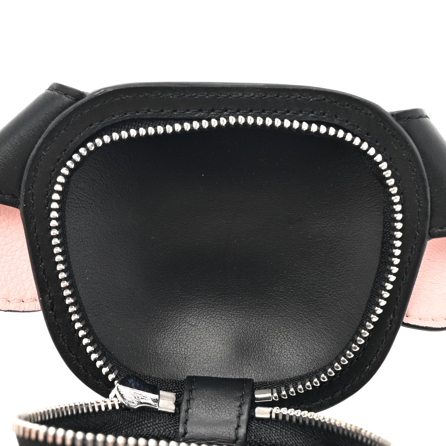Monogram Dog Bag Bag Charm Key Holder Black