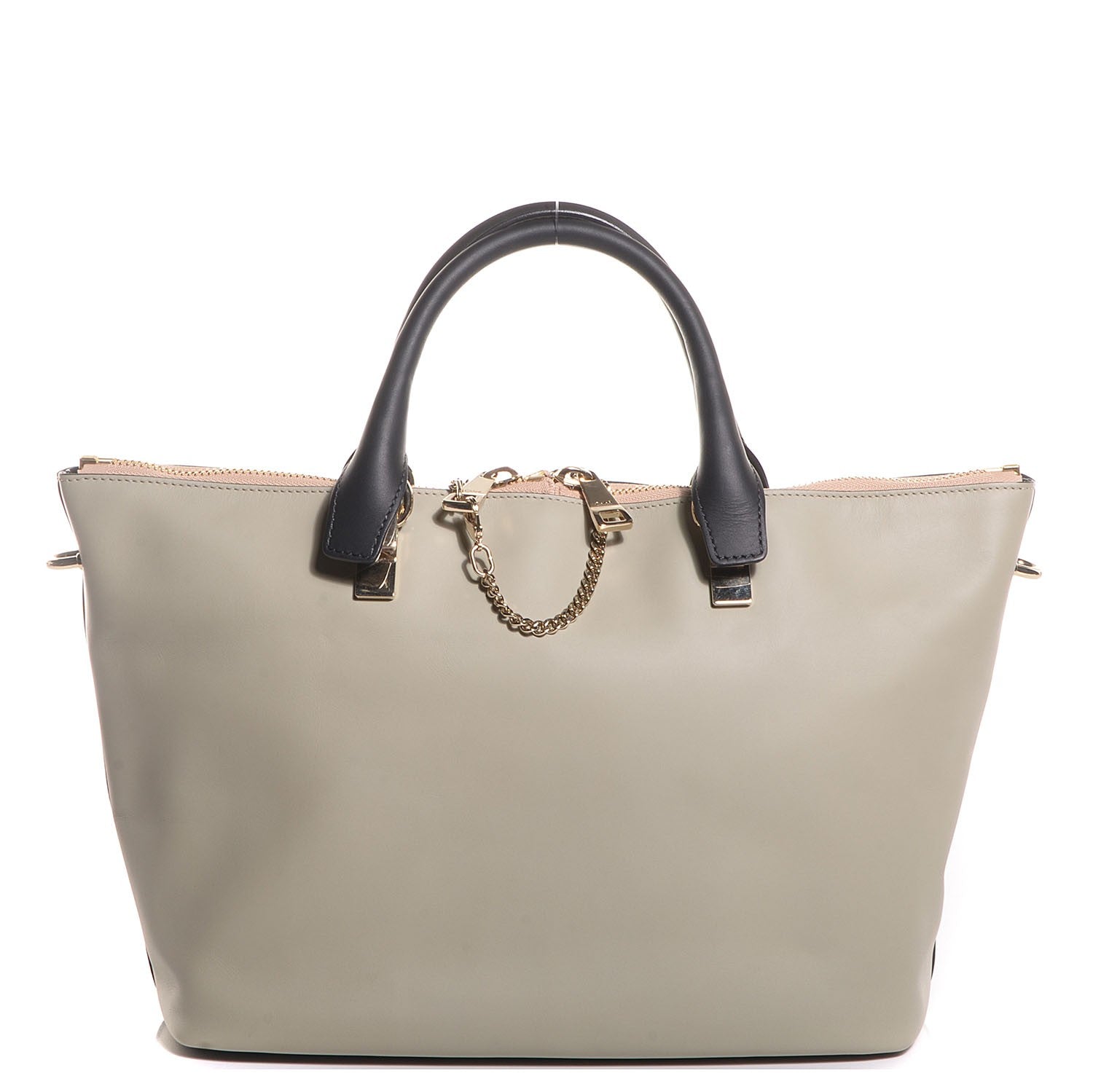 Chloe Smooth Calfskin Medium Baylee Tote Mushroom Black 1 of 8