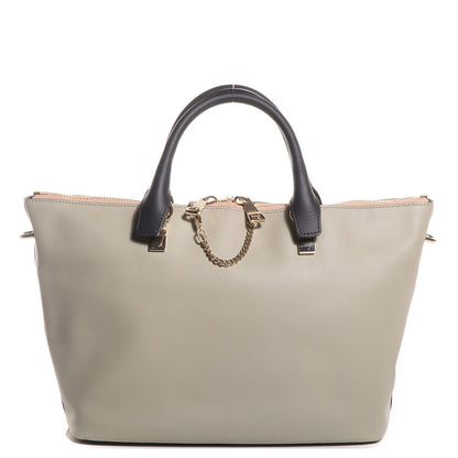 Chloe Smooth Calfskin Medium Baylee Tote Mushroom Black 1 of 8