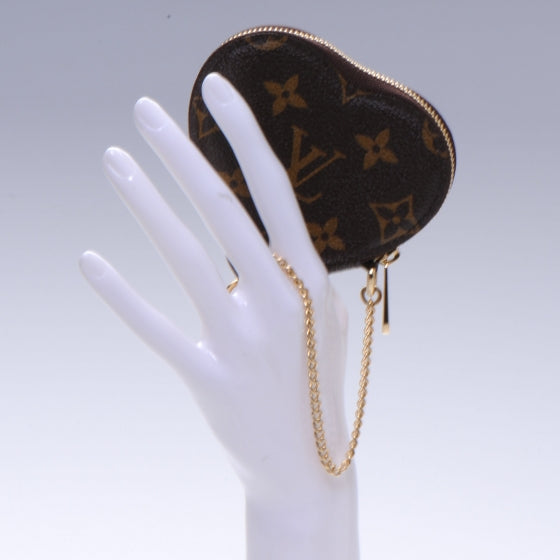 Louis Vuitton Monogram Leopard Coeur Heart Coin Purse Blanc Corail 2 of 7