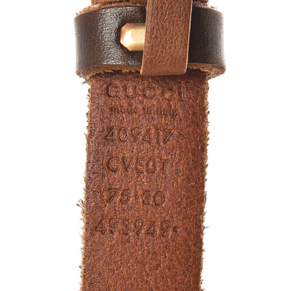 Gucci Faded Calfskin Double G 20mm Belt 75 30 Cuir 4 of 8