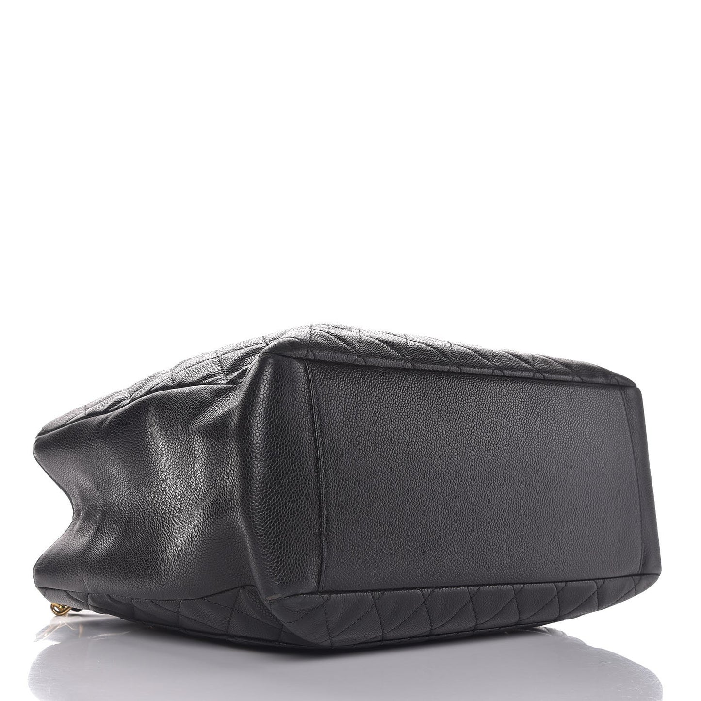 Caviar Quilted Grand Shopping Tote GST Black