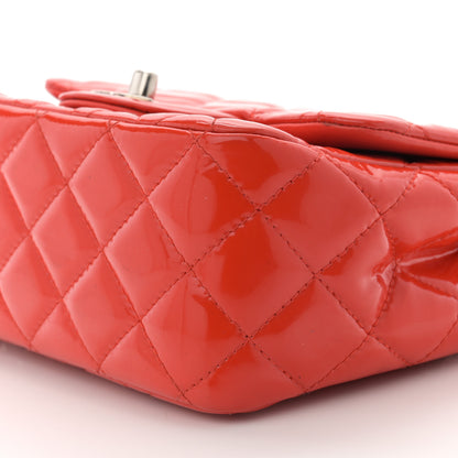Chanel Patent Quilted Mini Square Flap Red 10 of 11