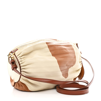 Loewe X HOWLS MOVING CASTLE Lambskin Pleated Heen Bracelet Pouch Shoulder Bag Rust 3 of 11