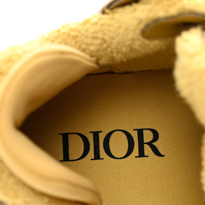Christian Dior Suede Jacquard Oblique Mens Limited Edition B9S Skater Sneakers 38 Khaki Green Beige 8 of 9