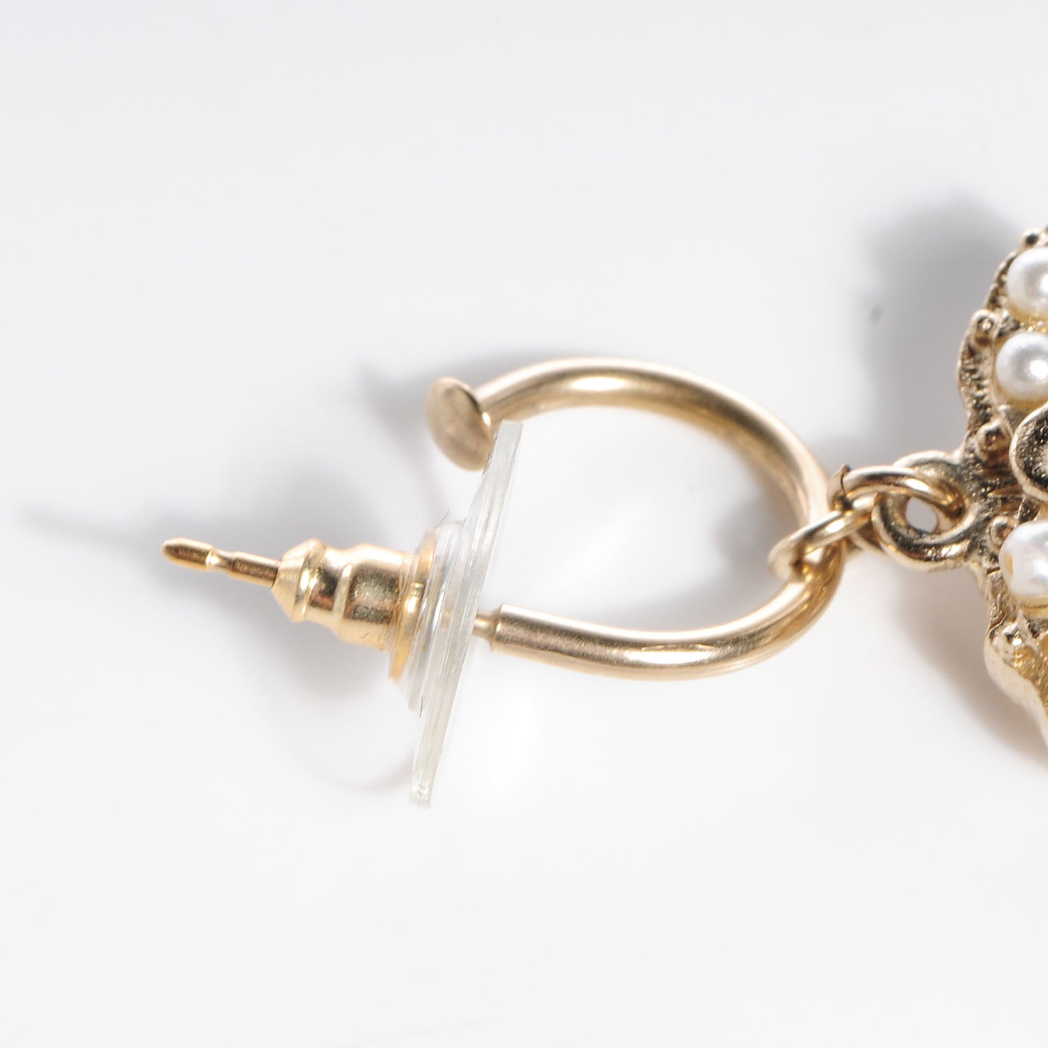 Chanel Pearl CC Maharaja Dangle Earrings Gold 3 of 6