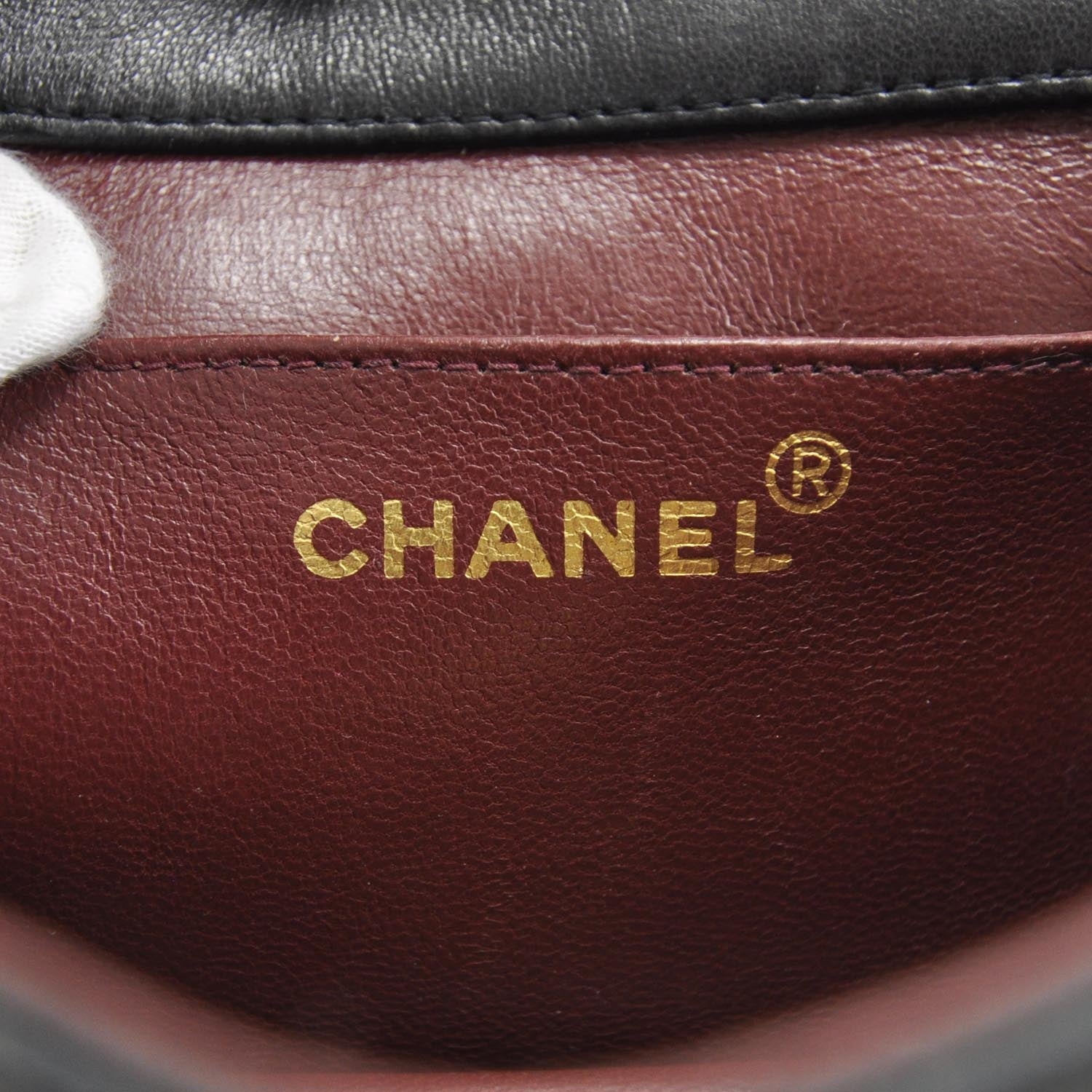Chanel Lambskin Quilted Evening Flap Black 8 of 11