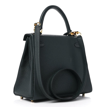 Hermes Togo Kelly Retourne 25 Vert Fonce 2 of 11