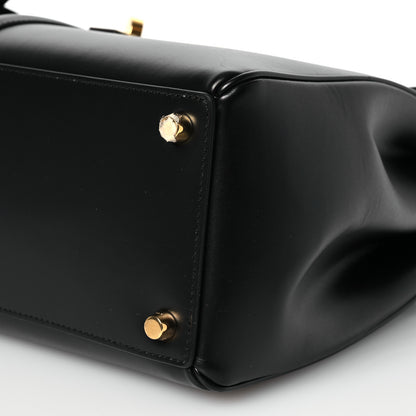 Celine Satinated Calfskin Medium 16 Top Handle Bag Black 11 of 13