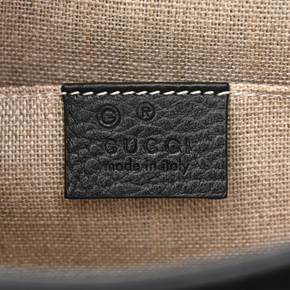 Gucci Dollar Calfskin Small Interlocking G Shoulder Bag Black 6 of 10