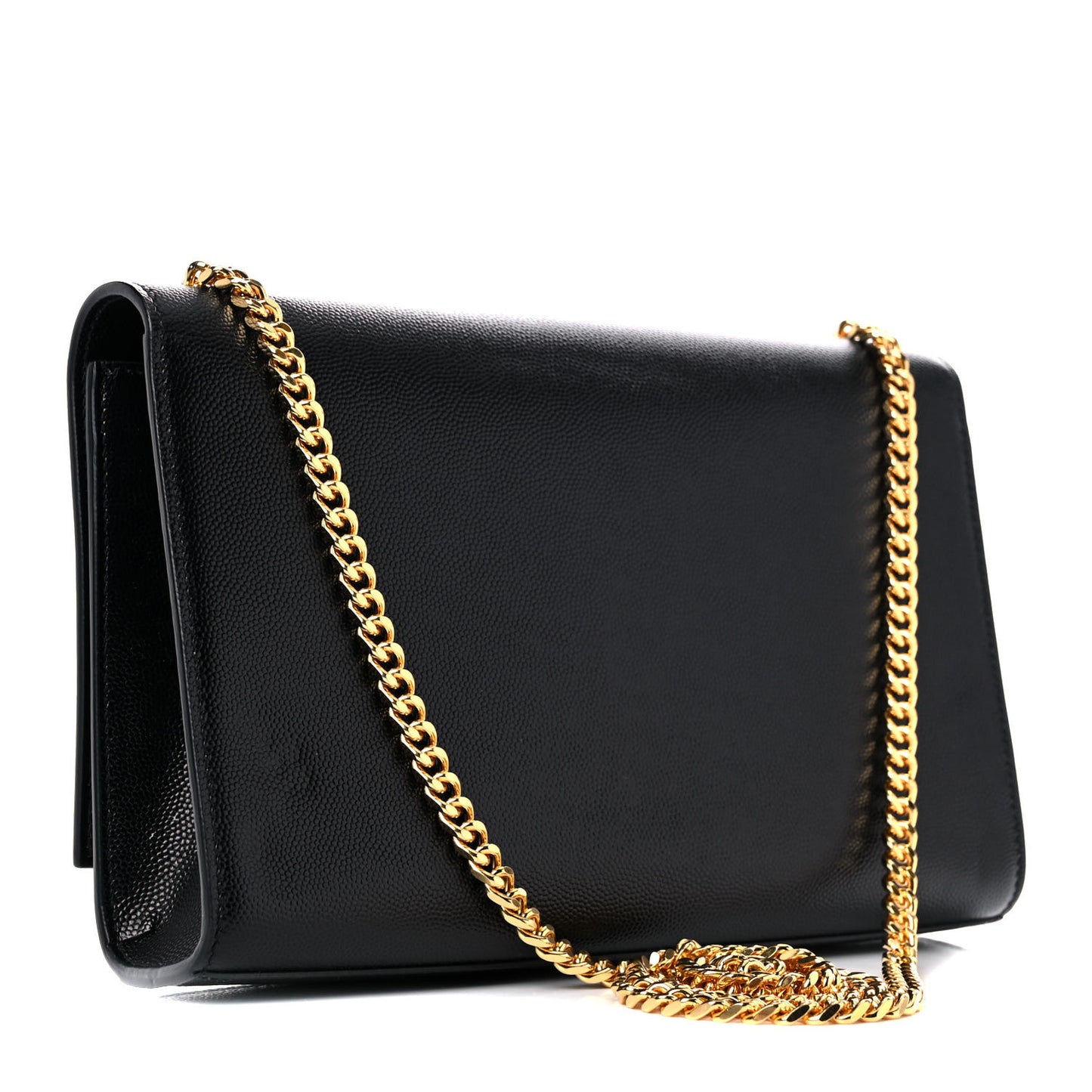 Grain De Poudre Medium Classic Monogram Kate Satchel Black