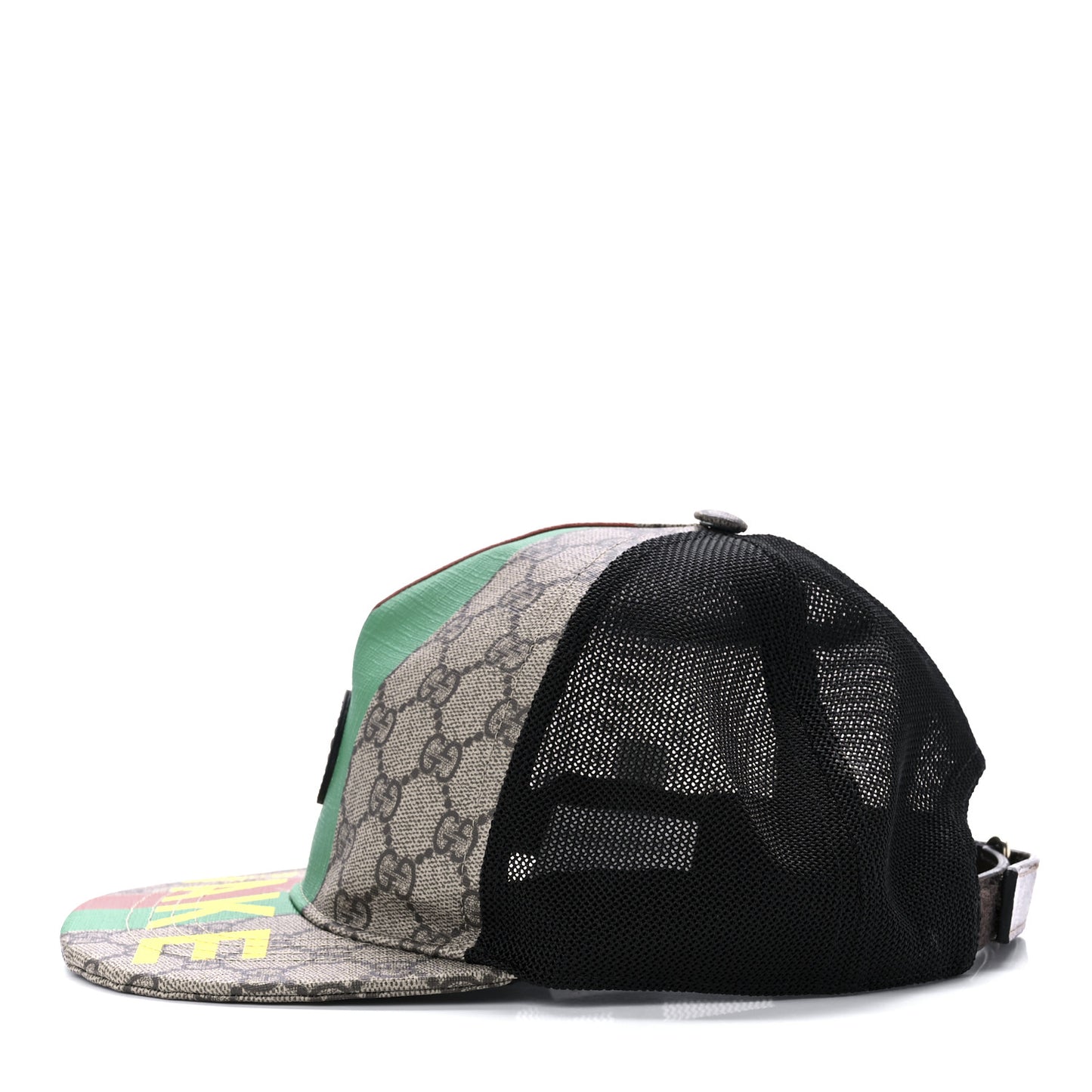 GG Supreme Monogram Fake/Not Baseball Hat 59 Beige Black