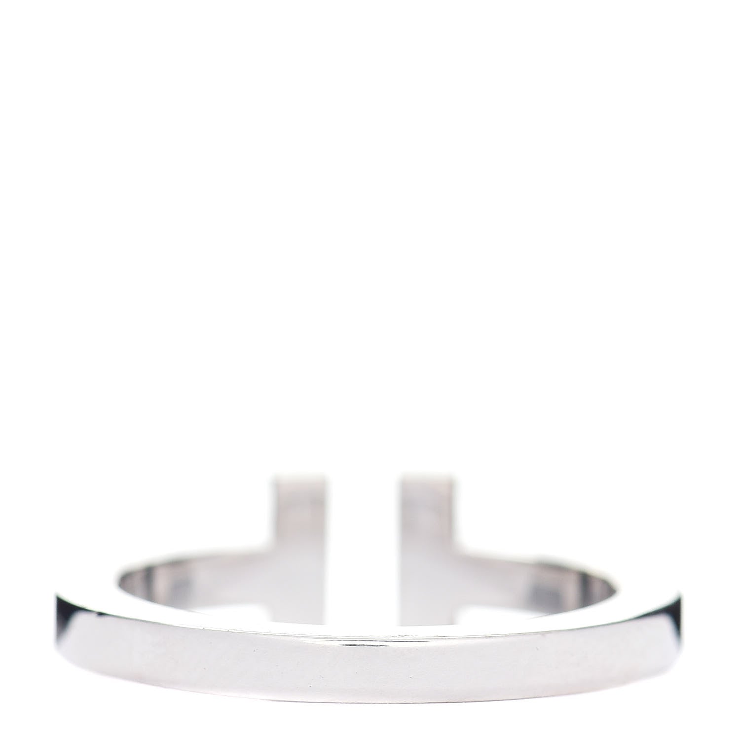 Tiffany Sterling Silver T Square Ring 57 8 4 of 5