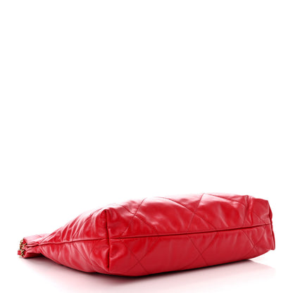 Chanel Shiny Calfskin Quilted Small Chanel 22 Red 5 of 11