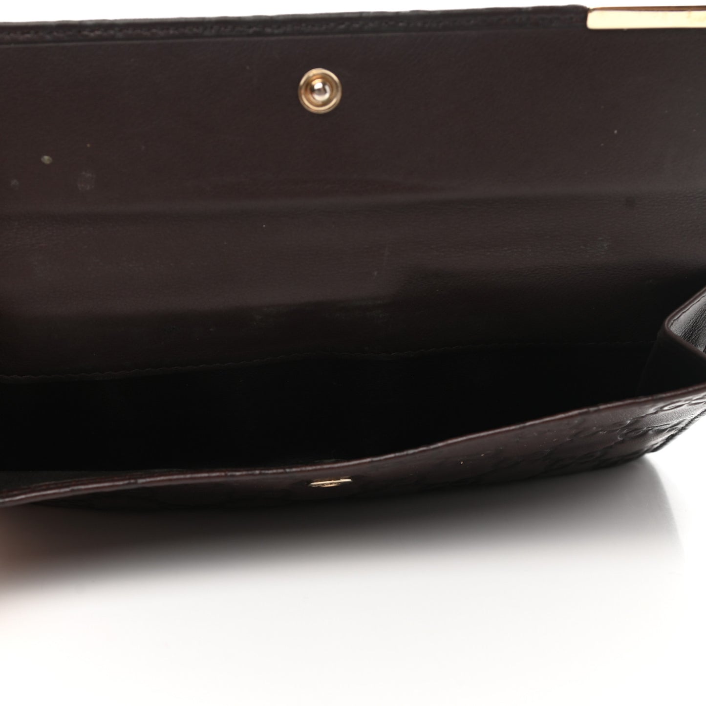 Guccissima Signature Dice Continental Wallet Chocolate