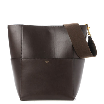 Celine Supersoft Calfskin Sangle Bucket Bag Wood 1 of 9