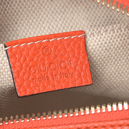 Gucci Pebbled Calfskin Small Soho Disco Bag Sun Orange 6 of 10