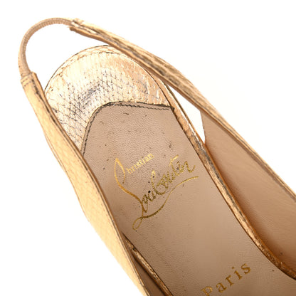 Christian Louboutin Ayers Metal Nodo 150 Pumps 37 Gold 21 of 21
