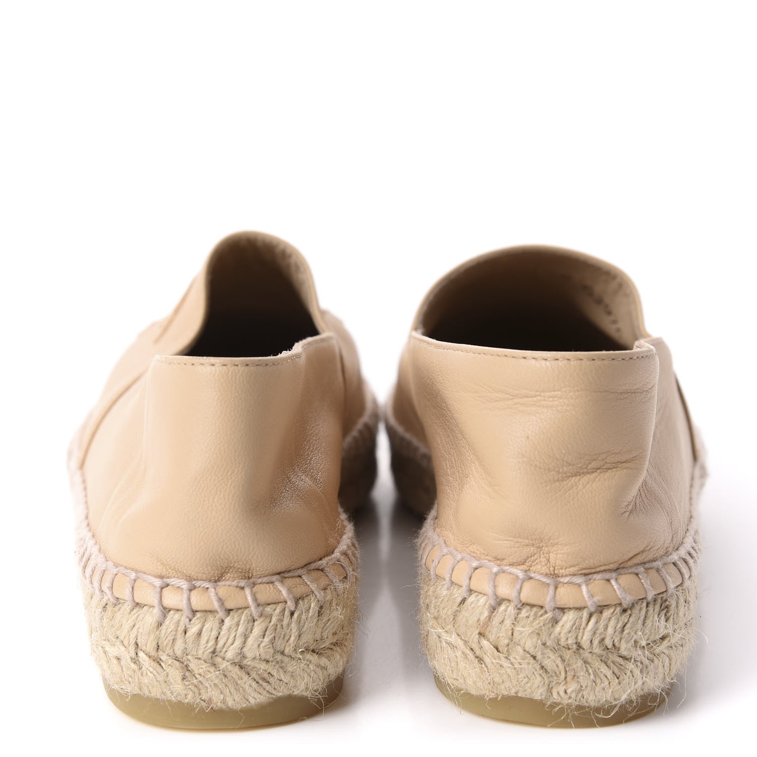 Chanel Lambskin CC Espadrilles 37 Beige Black 6 of 11