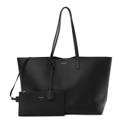 Saint Laurent Calfskin Large Shopping Tote Black 1 of 11