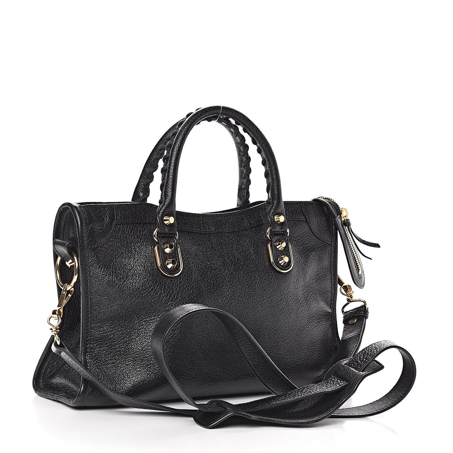 Chevre Gold Metallic Edge Hardware S City Black
