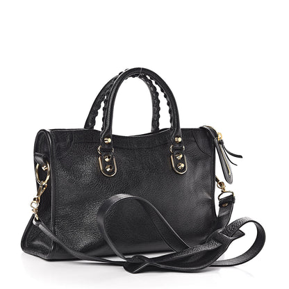 Balenciaga Chevre Gold Metallic Edge Hardware S City Black 3 of 10