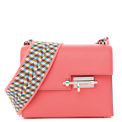 Hermes Chevre Mysore Mini Verrou Large Strap Bag Rose Azalee 1 of 4