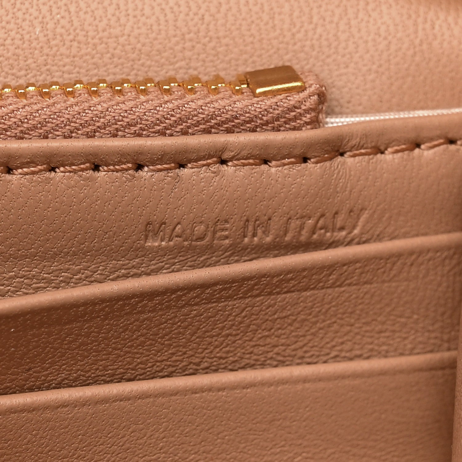 Valentino Garavani Nappa Roman Stud Wallet on Chain Rose Cannelle 7 of 10