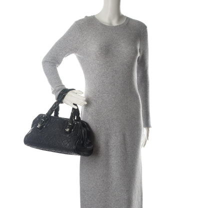 Chanel Distressed Lambskin Lady Braid Bowler Black 2 of 7