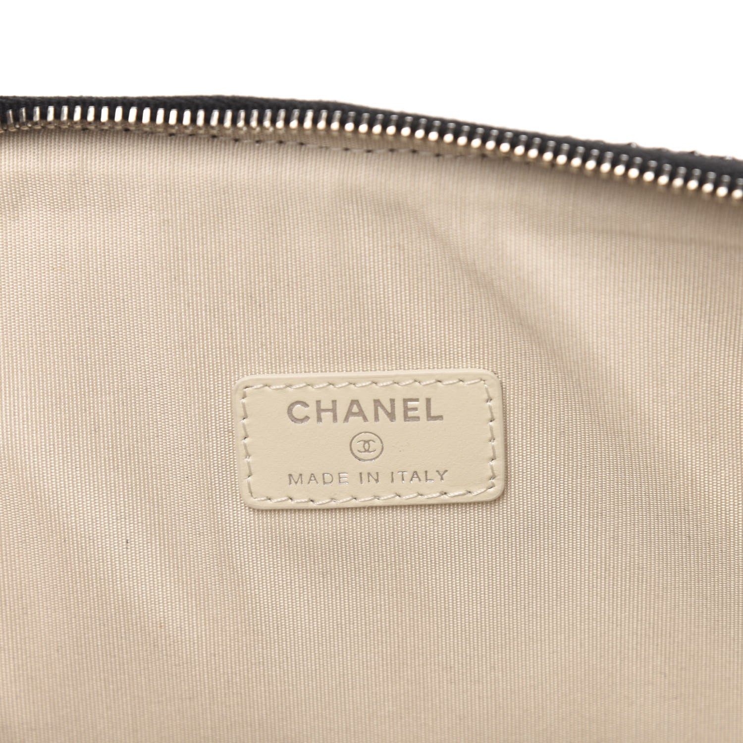 Chanel Canvas Large Deauville Pouch Black 6 of 9