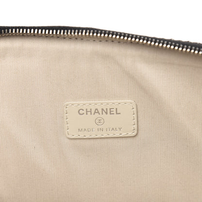 Chanel Canvas Large Deauville Pouch Black 6 of 9