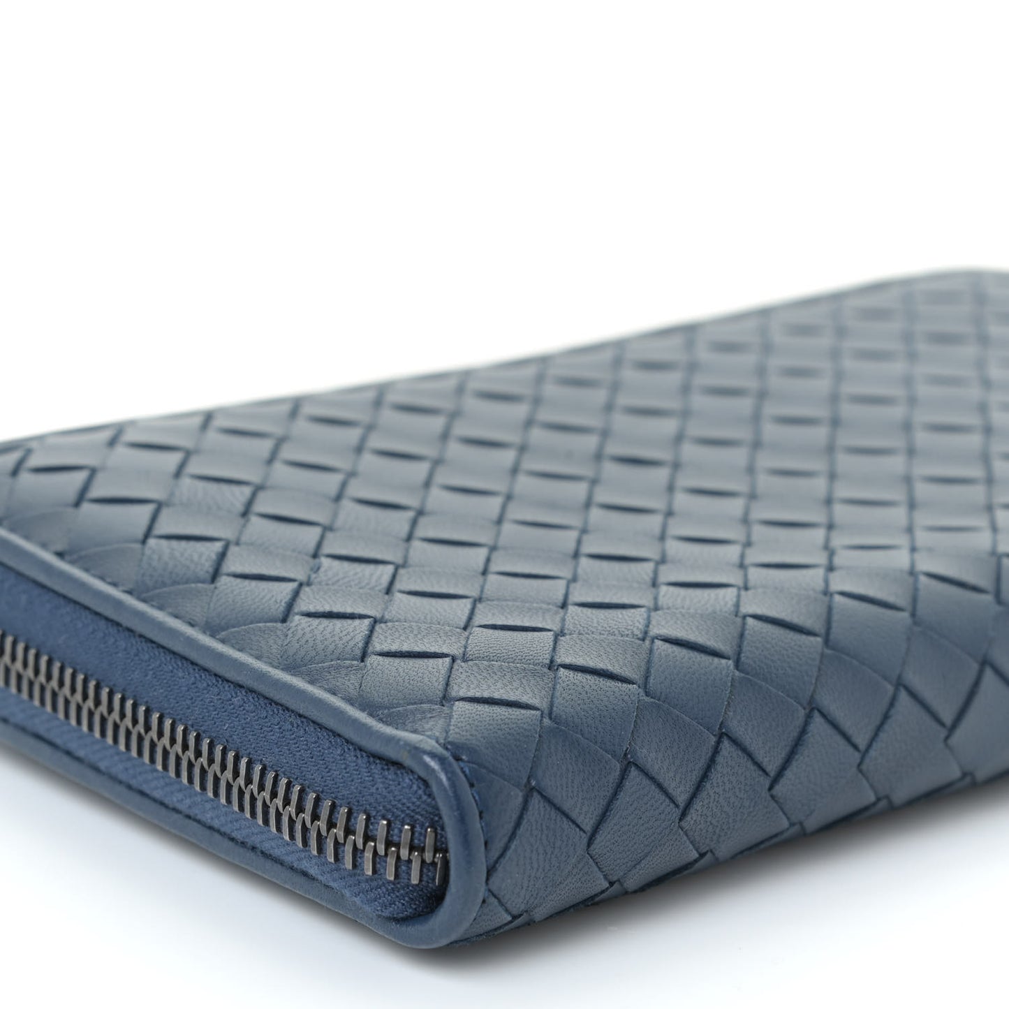 Nappa Intrecciato Zip Around Wallet Pacific