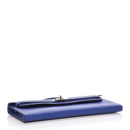Hermes Swift Kelly Cut Clutch Pochette Bleu Electrique 5 of 26