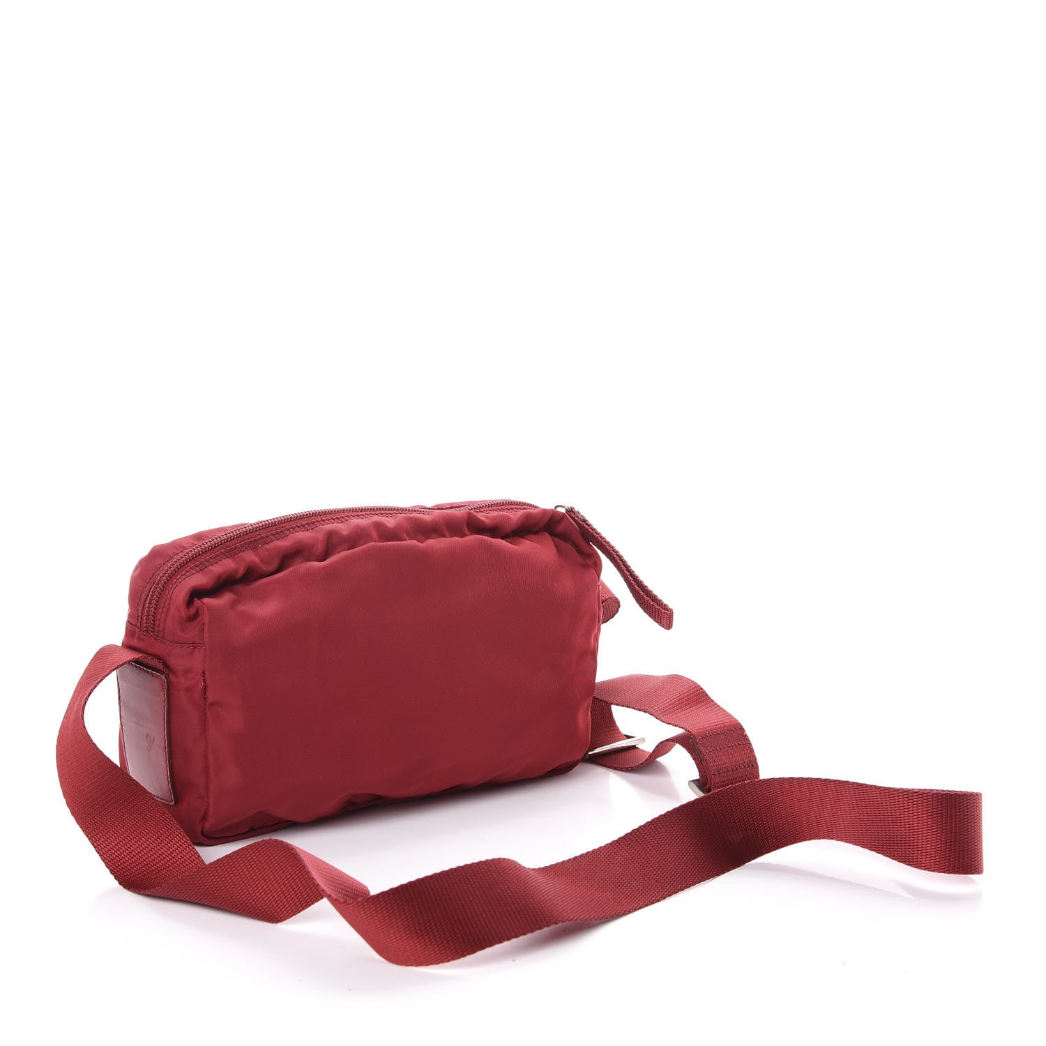 Prada Tessuto Nylon Crossbody Bag Rosso 3 of 10