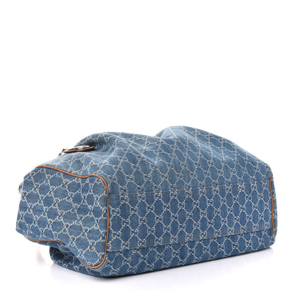 Gucci Denim Monogram Large Sukey Tote 4 of 8